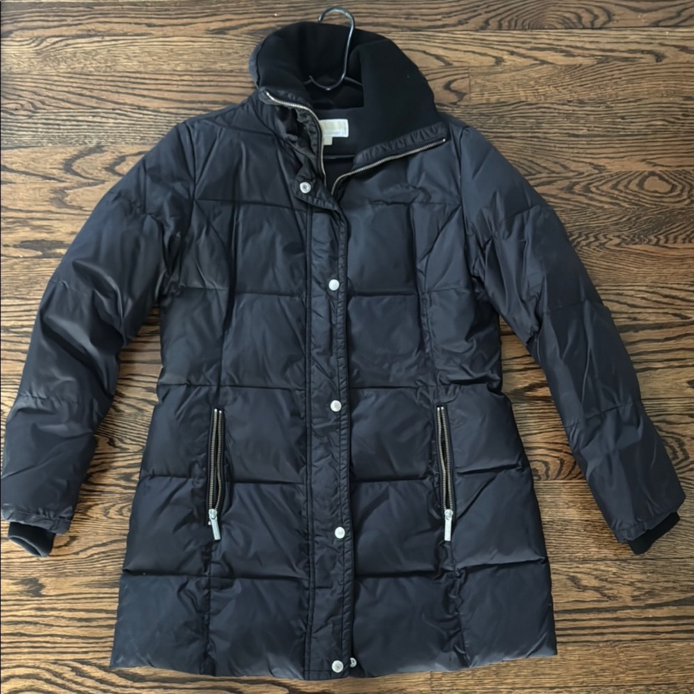 MICHAEL Michael Kors Black Long Puffer Jacket